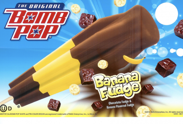 BB Banana Fudge Bomb Pop 12 Ct Dingman s Dairy