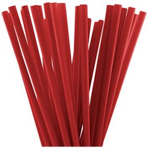 Giant Straw Wrapped Red and White 4/300