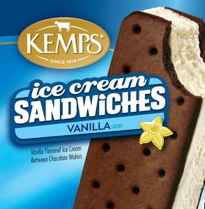 Kemps Vanilla Ice Cream Sandwich 3oz 24 Ct