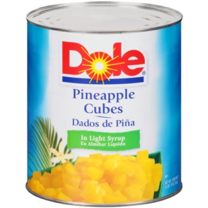 Dole Pineapple Cubes In Syrup #395 6 Cs