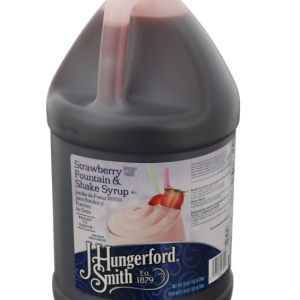 JHS Strawberry Fountain Syrup 4 Gal Cs