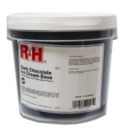 R&H Dark Chocolate Ice Cream Base 2/1 Gal Tubs Cs