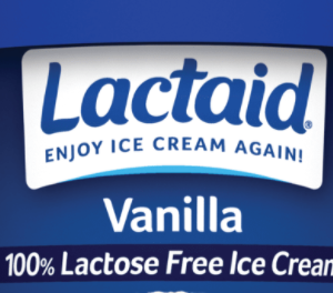 Hood Lactaid Ice Vanilla 4oz/24 Ct