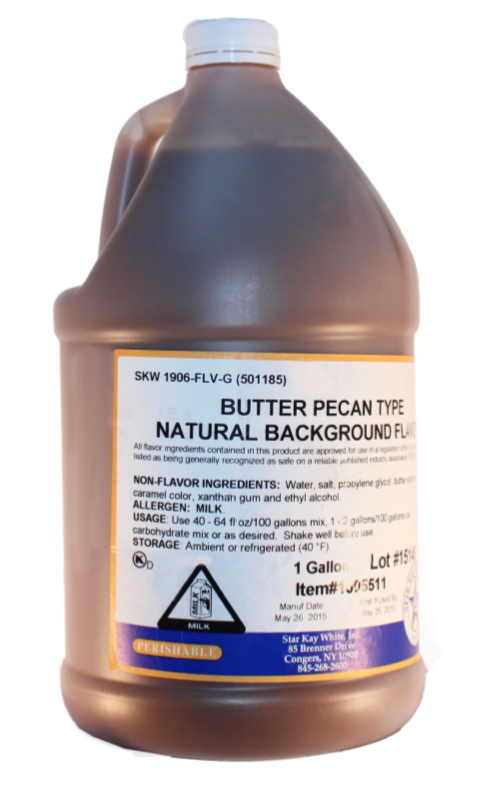 Butter Pecan Natural Flavor #1906 Gal – Dingman's Dairy