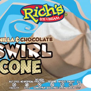 Rich’s Vanilla & Chocolate LF Cone 24 Ct