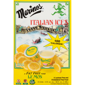 Italian Ice Lemon 6oz 12 Ct